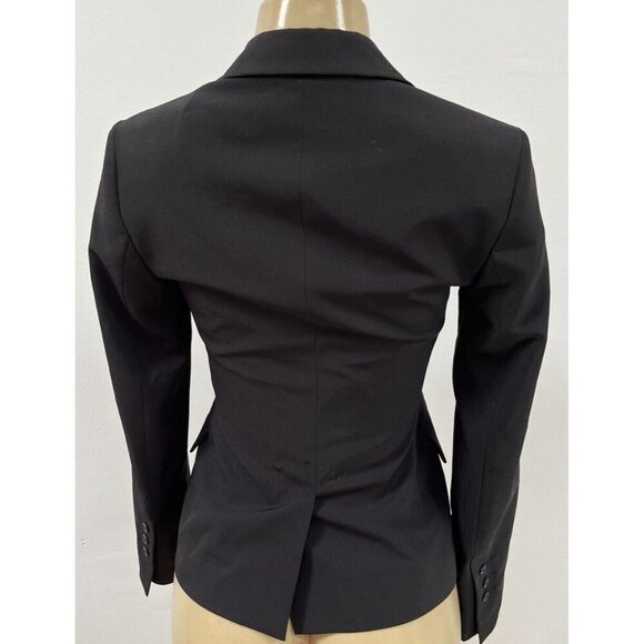 Sisley black fitted blazer lined size 38 - Picture 5 of 5